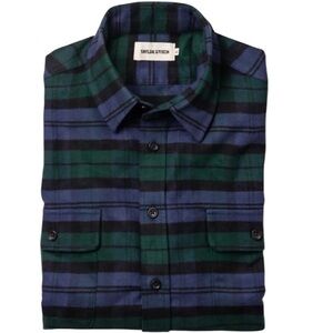 Taylor Stitch | The Yosemite Organic Cotton Flannel Shirt in Dark Forest Size M